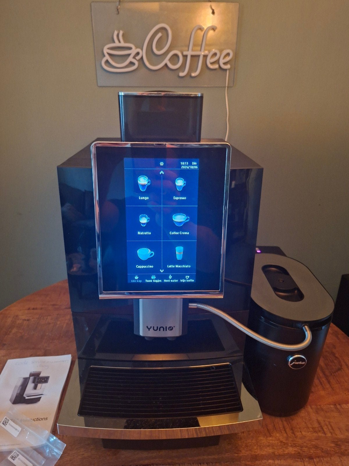 Yunio F12 (X40) prof. koffiemachine, Ophalen, Afneembaar waterreservoir, 10 kopjes of meer, Koffiemachine