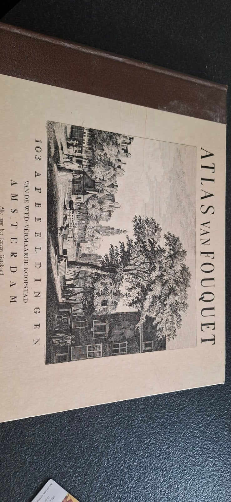 Atlas van Fouquet - Plattegrond der Stad Amsterdam, Gelezen, Overige atlassen, Ophalen of Verzenden, Fouquet