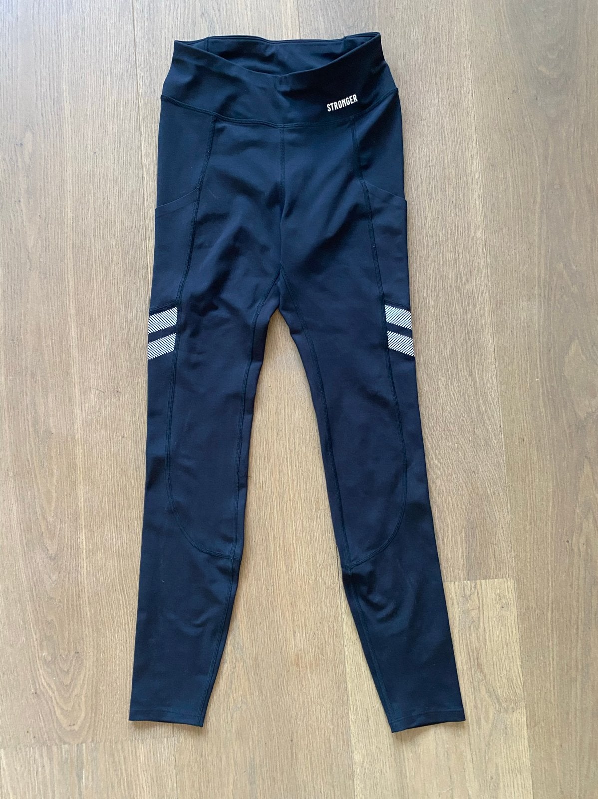 Stronger zwarte sportlegging XS, Verzenden, Zwart, Fitness of Aerobics, Maat 34 (XS) of kleiner