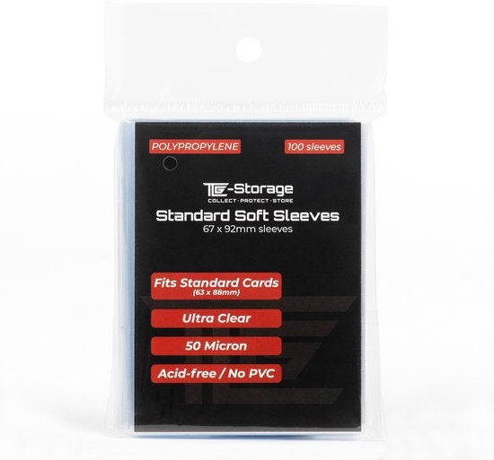 TCG-Storage - Standard Soft Sleeves, Ophalen of Verzenden, Zo goed als nieuw, Sleeves of Kaarthoesjes, Foil