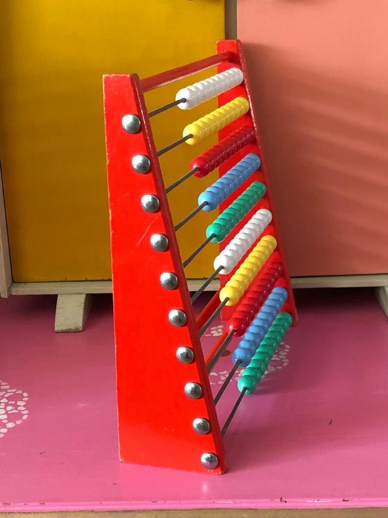 Vrolijk Telraampje voor de kinderen om te leren rekenen, Ophalen of Verzenden, Gebruikt, Jongen of Meisje
