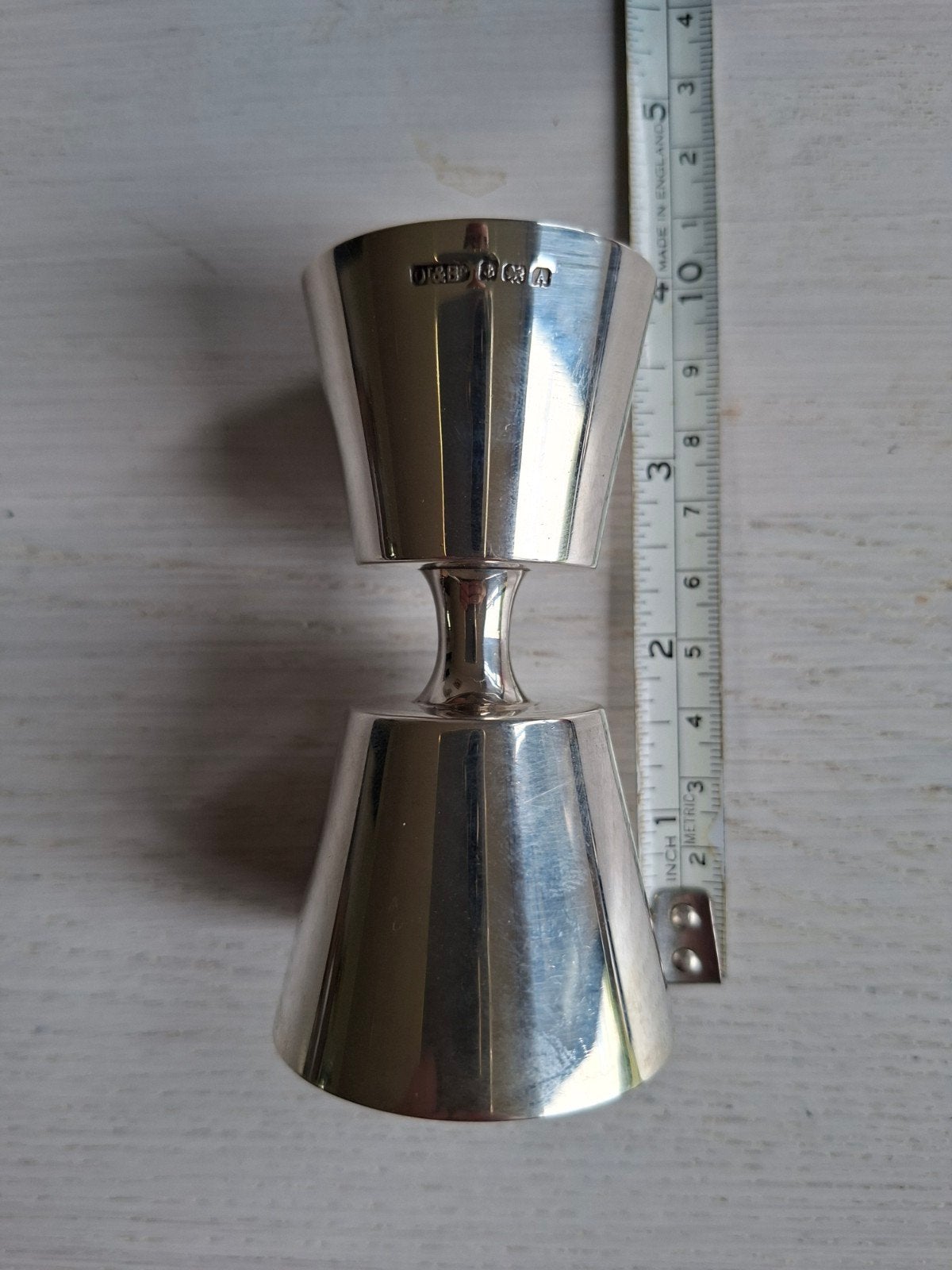 Antieke Zilveren Jigger / Maatbeker - Engelse Keurmerken, Antiek en Kunst, Verzenden