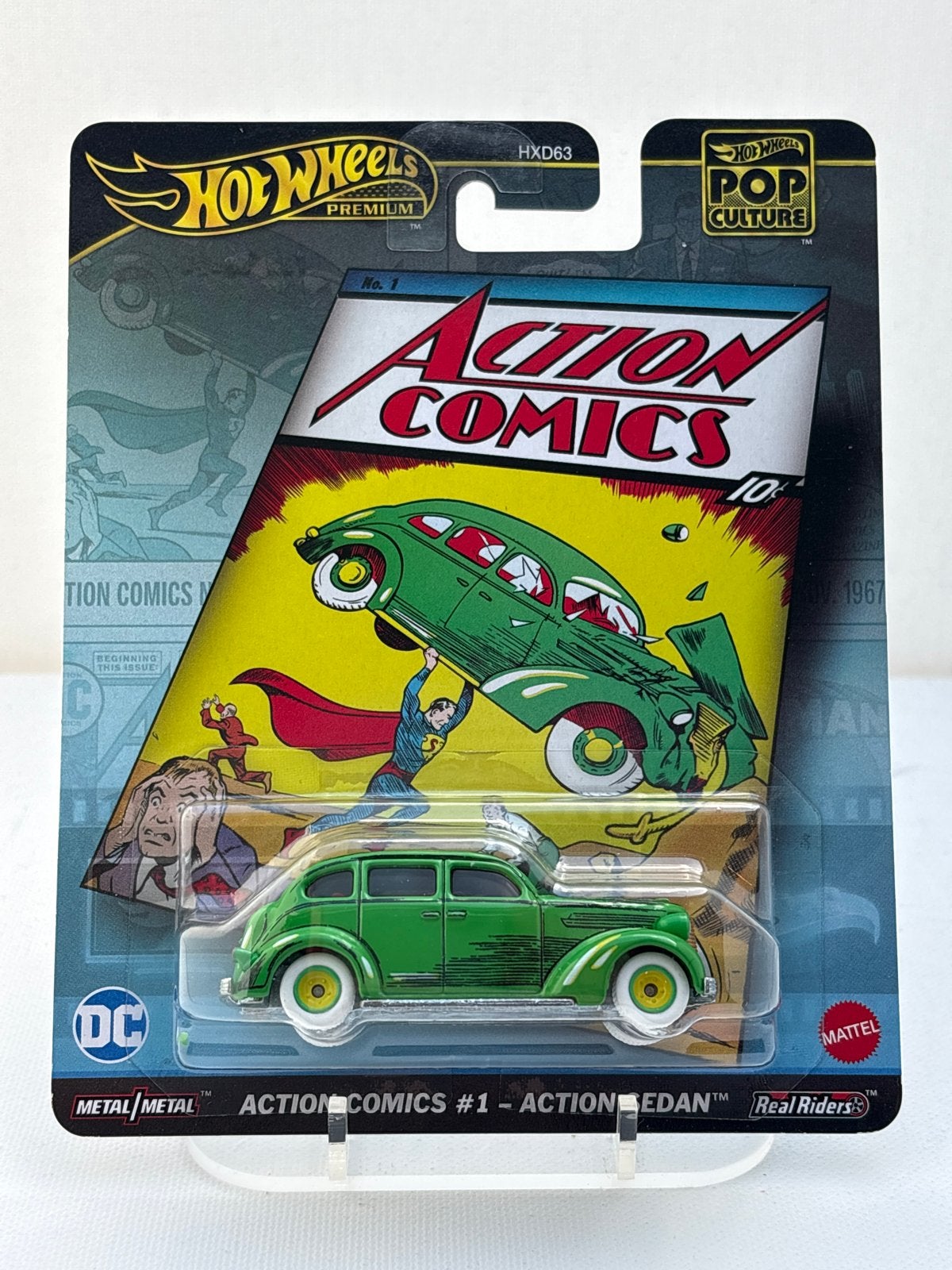 Hot Wheels Premium Pop Culture Action Comics #1 - Action Sed, Auto, Nieuw, Ophalen of Verzenden, Mattel