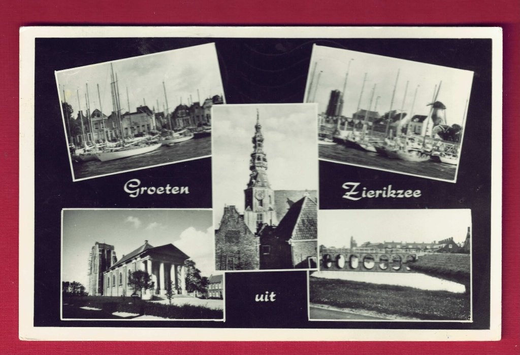 Zierikzee - Groeten uit - 5-luik - 1966 - (pst.st. Goes), Ophalen of Verzenden, 1960 tot 1980, Gelopen, Zeeland