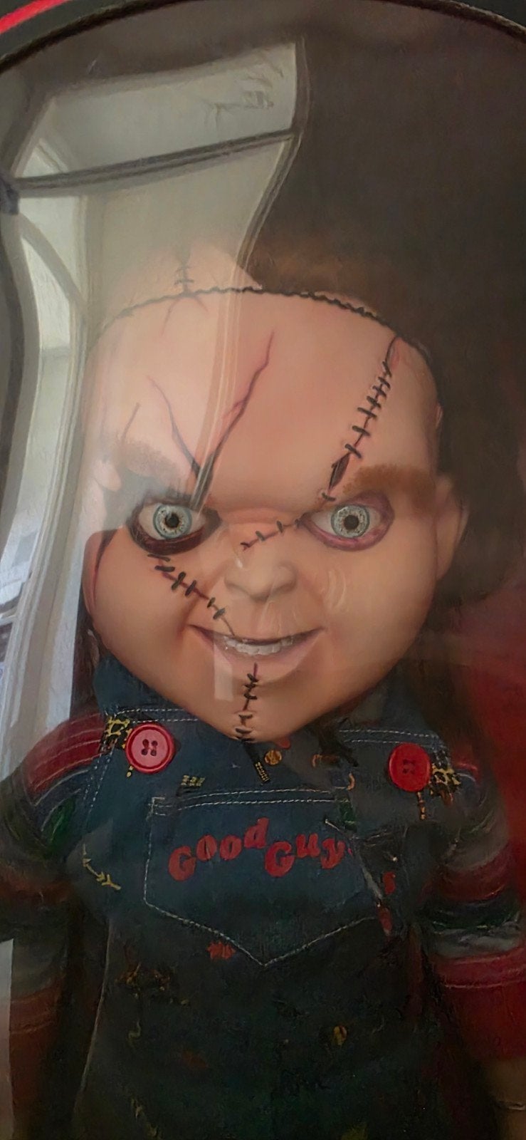 Chucky 1:1 Replica Pop uit Seed of Chucky -, Ophalen of Verzenden, Zo goed als nieuw, Pop, Levensecht of Reborn