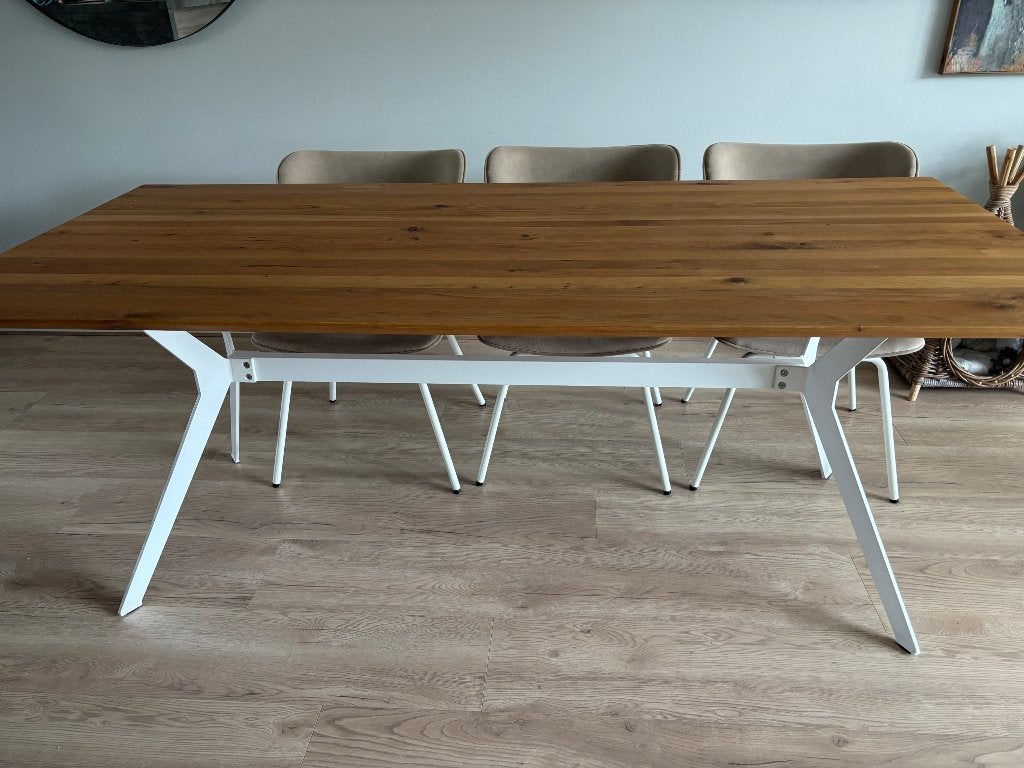 Tafel Bodilson, Ophalen, Eikenhout, 200 cm of meer, 50 tot 100 cm
