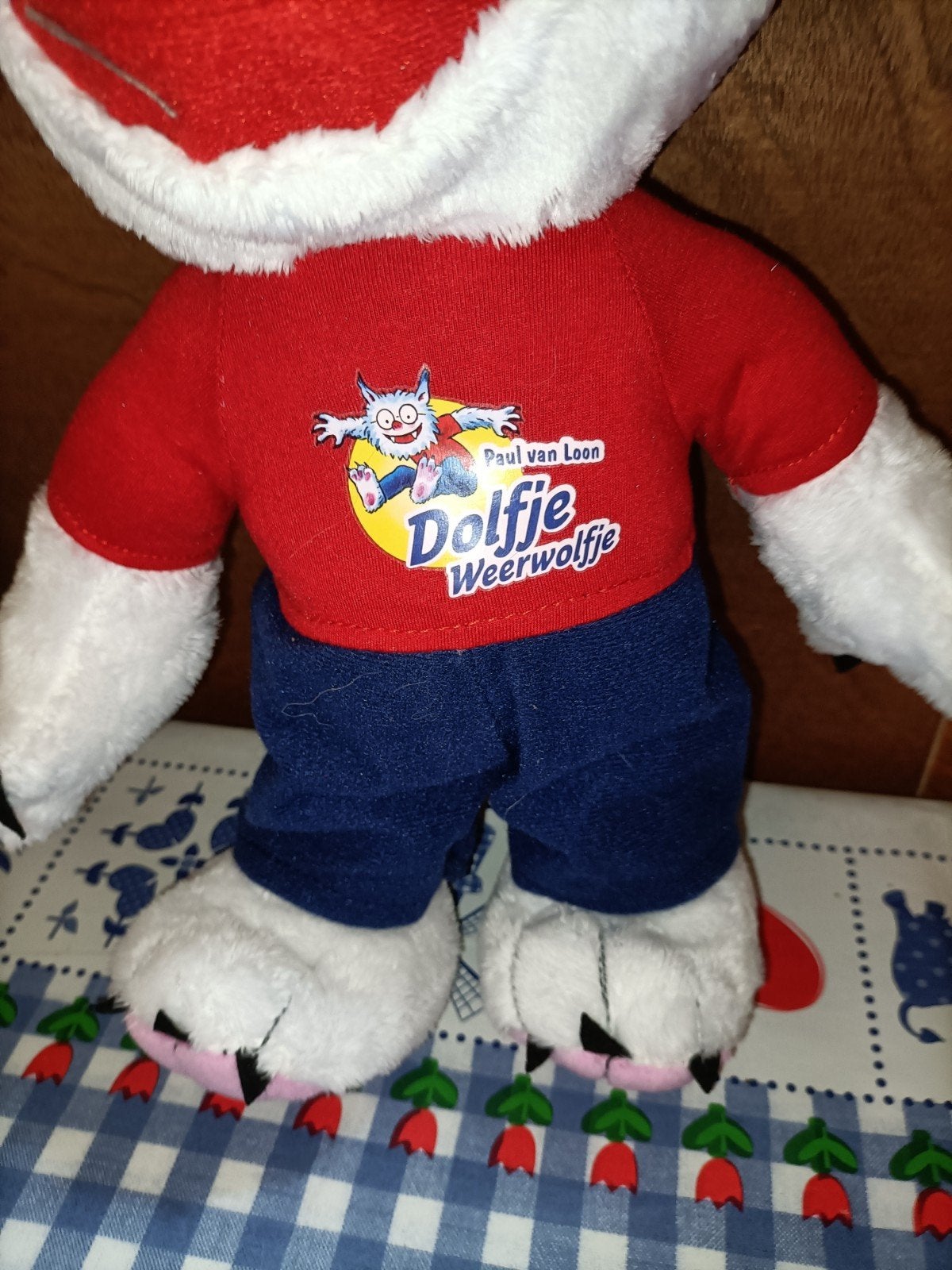 Dolfje Weerwolfje knuffel 34 cm groot + dvd, Kinderen en Baby's, Ophalen of Verzenden, Zo goed als nieuw, Overige typen