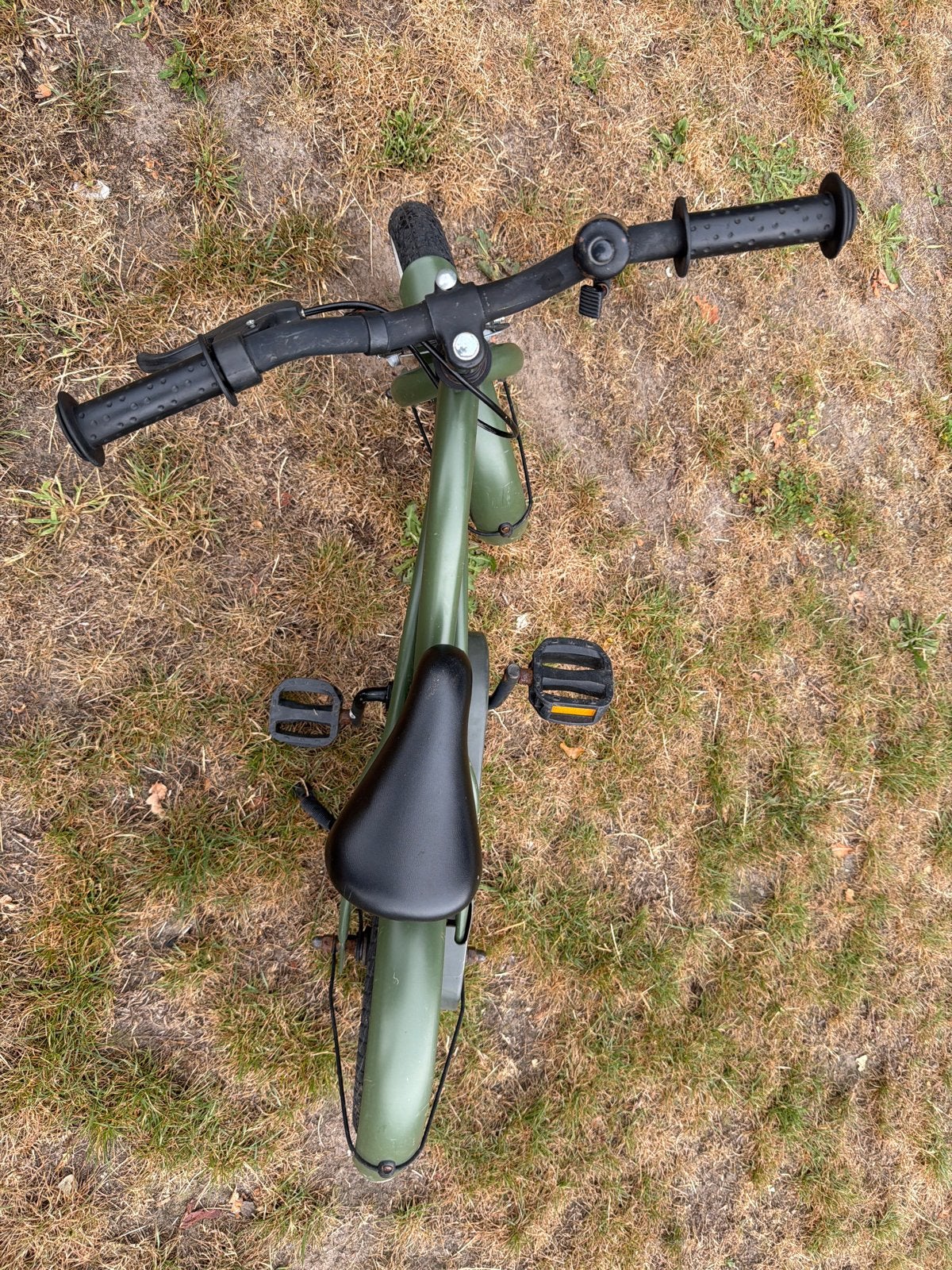 Stoere Harley kinderfiets 16 inch - Groen, Ophalen, Gebruikt, Terugtraprem, 16 tot 20 inch