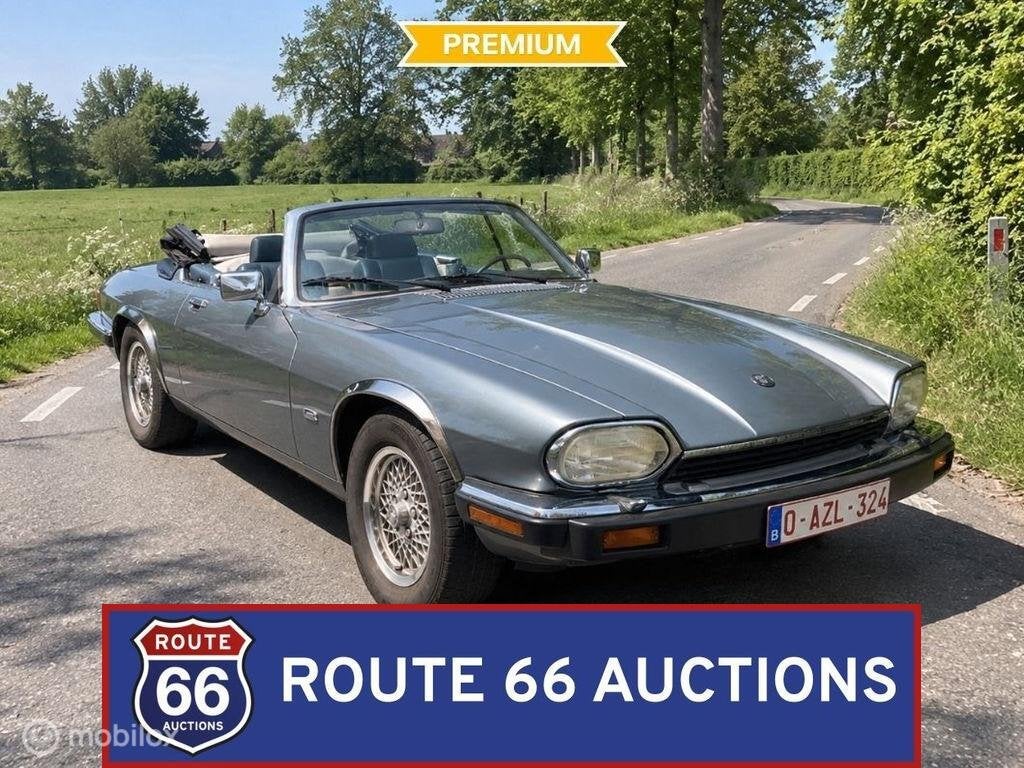 Jaguar XJS12 Cabriolet | 1992 | Route 66 Auctions, Auto's, Overige carrosserieën, Zwart, Bedrijf, Handgeschakeld