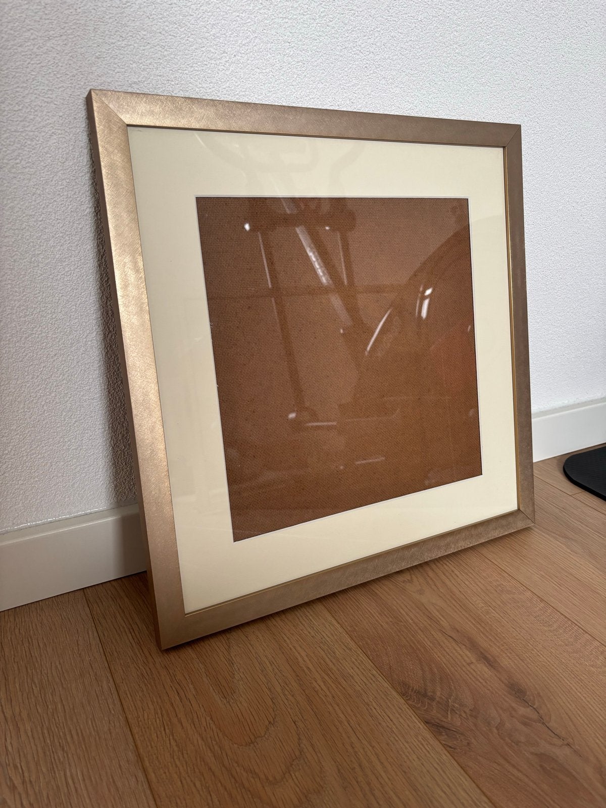 Nielsen Vierkante Fotolijst Goud/Brons 43x43cm, Ophalen of Verzenden, Zo goed als nieuw, Fotolijst, Metaal