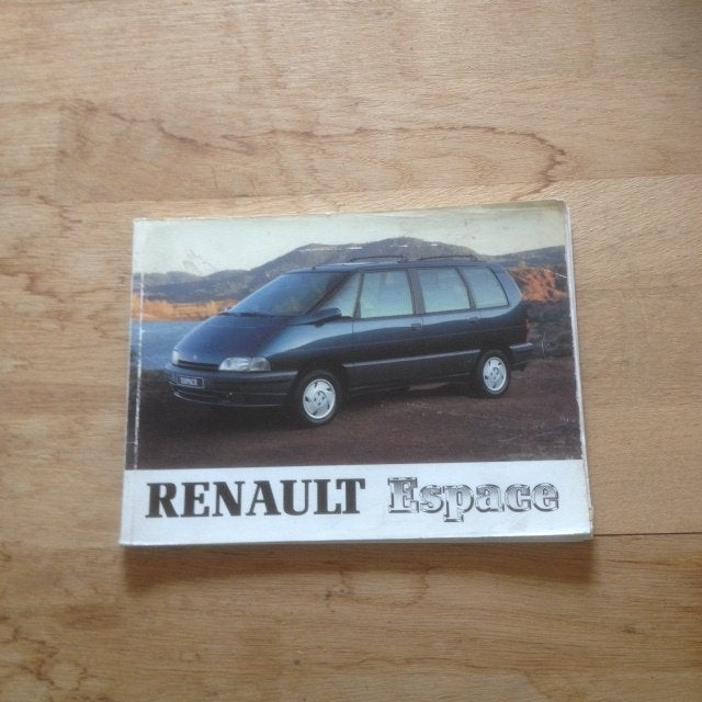 Renault Espace      instructieboekje      1992         NL, Ophalen of Verzenden
