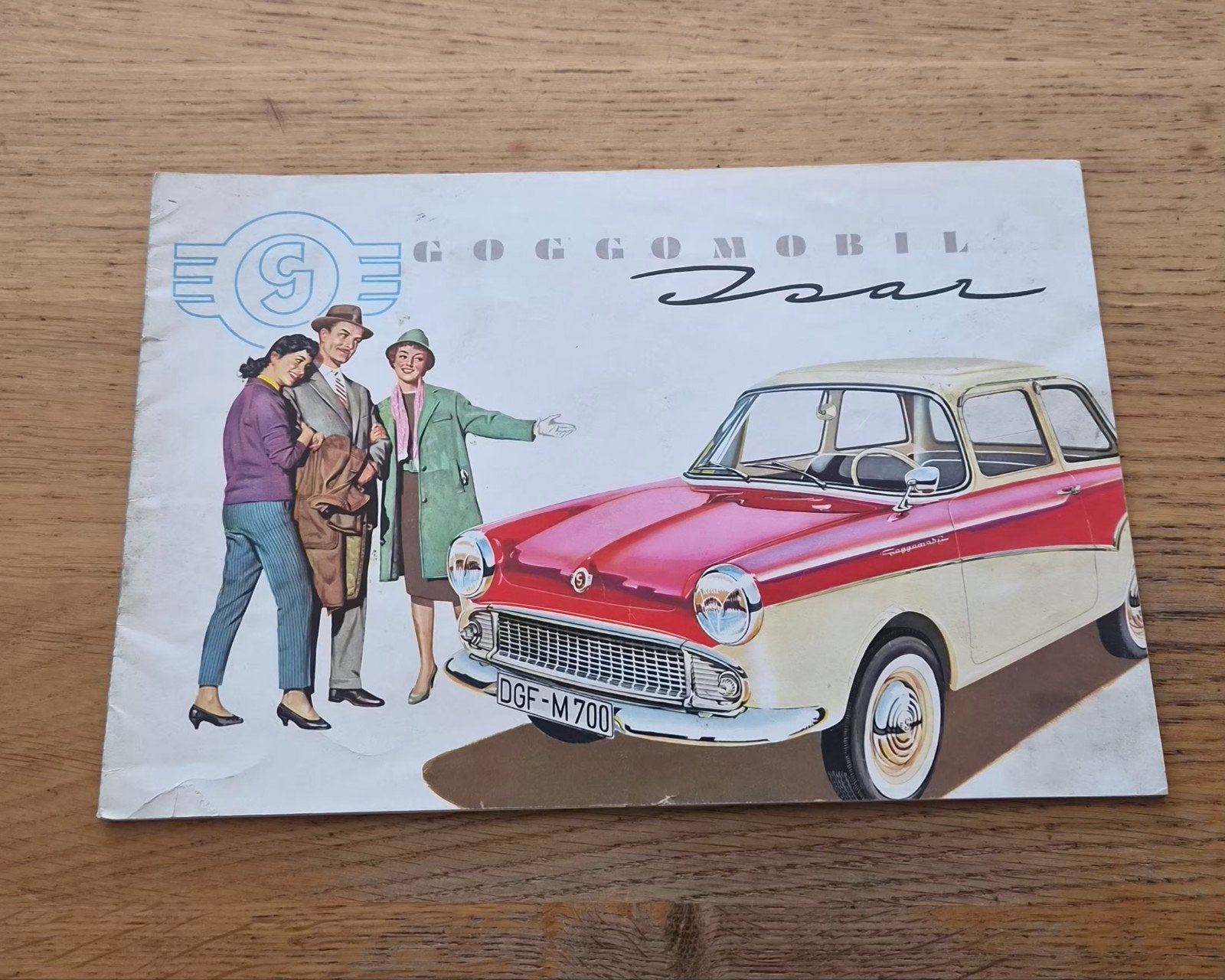 Zeldzame Goggomobil Isar T700 brochure 1959 NL, Auto diversen, Handleidingen en Instructieboekjes, Ophalen of Verzenden