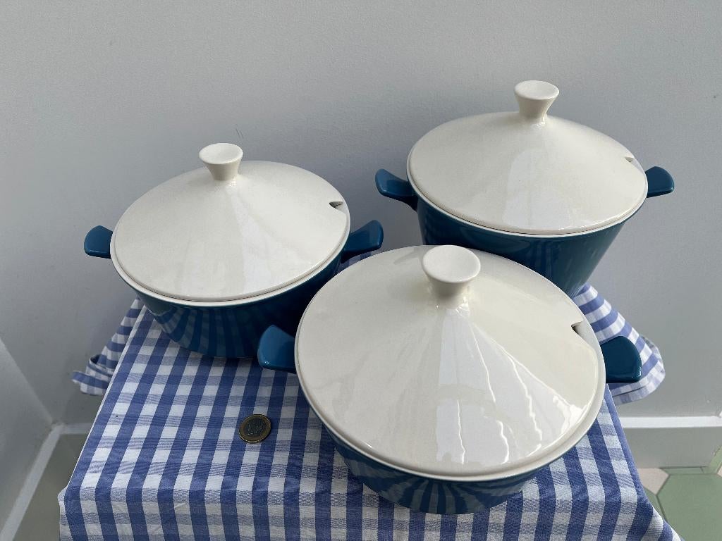 Set drie dekschalen Fris Edam (Jubilant blauw), Verzenden