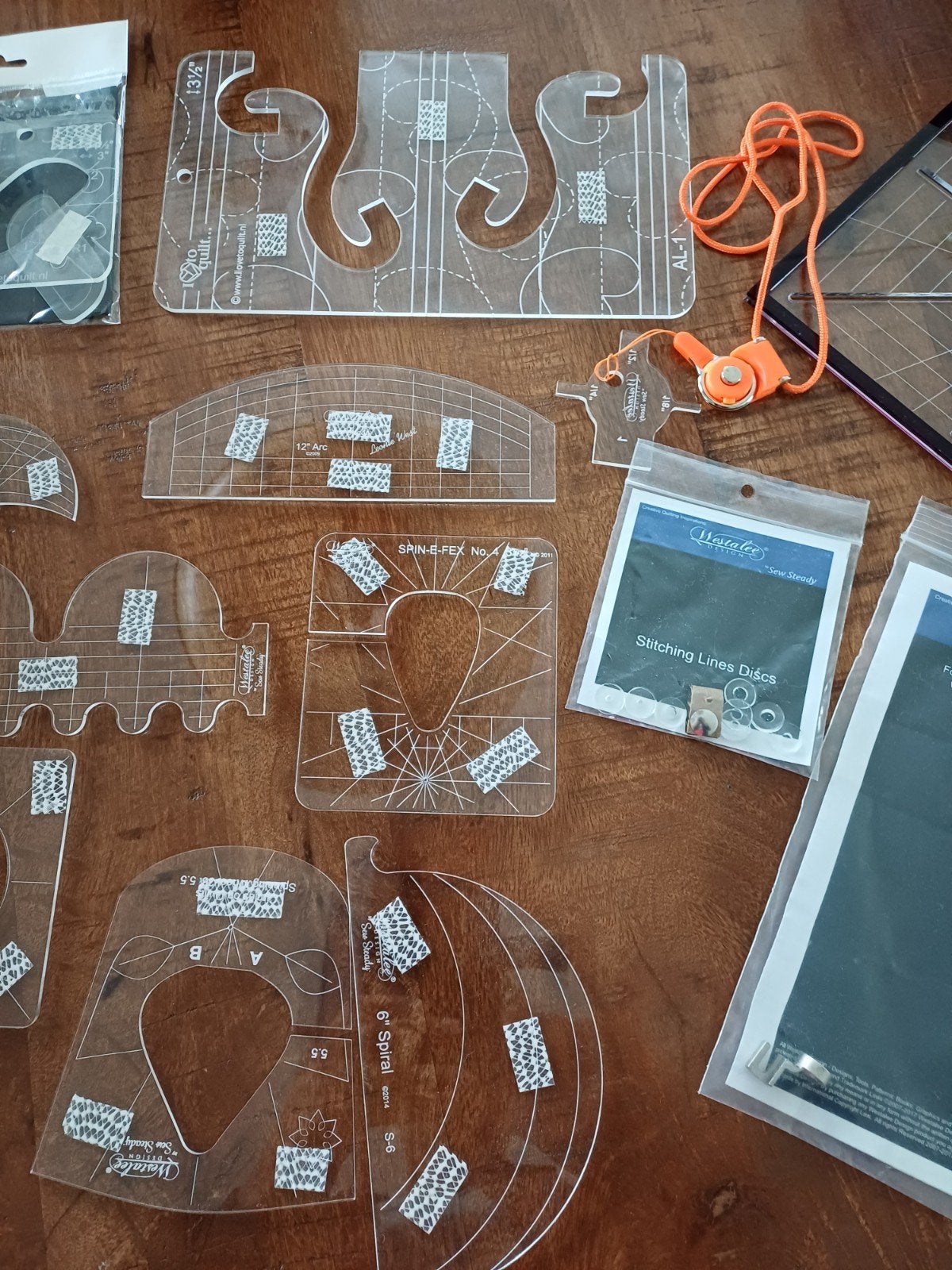 Westalee Sew Steady Sampler Template Set 1 - Quilt Linealen, Ophalen of Verzenden, Zo goed als nieuw, Overige typen