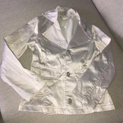 Cks zilver zilveren colbert jas vestje 8 122 128, Verzenden, Zo goed als nieuw, Meisje, Trui of Vest