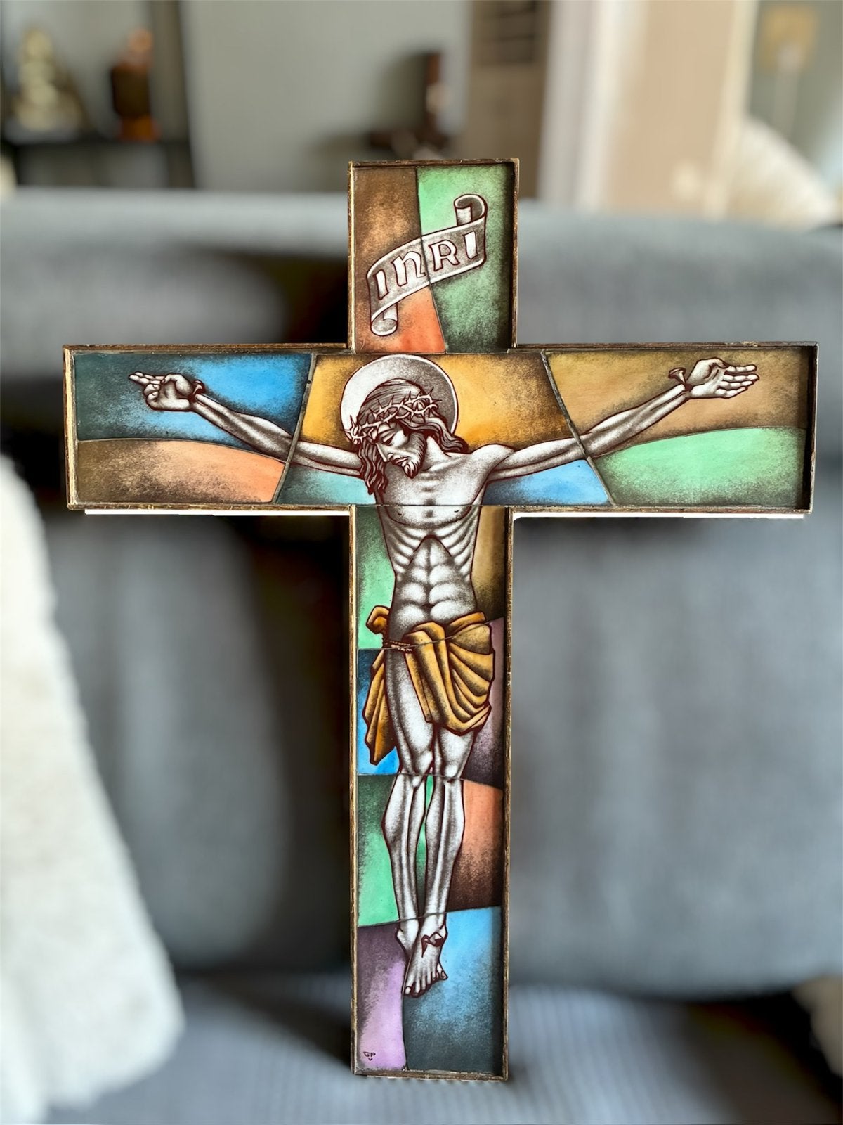 Gebroeders Van Paridon - Crucifix - Zeldzaam groot, Ophalen of Verzenden