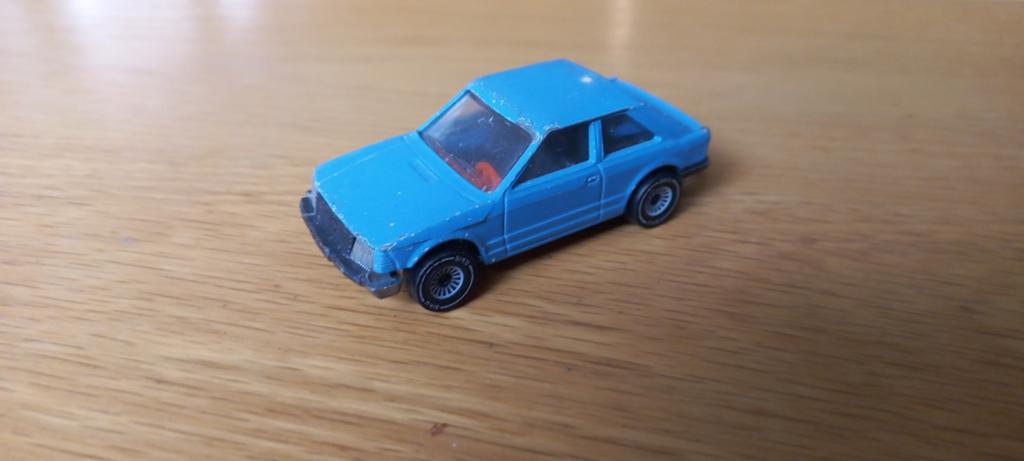 Siku Ford Escort GL - Blauw - Made in W-Germany, Ophalen of Verzenden, Gebruikt, Auto