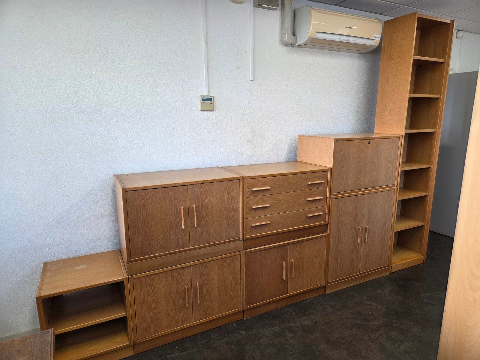 vintage modulair wandmeubel, kast Hülsta, Ophalen, Gebruikt, 25 tot 50 cm, Minder dan 150 cm