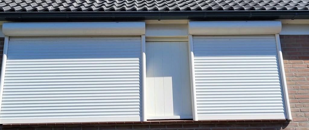 3 rolluiken handbediend (gebroken/room)wit, Ophalen, Wit, Minder dan 100 cm