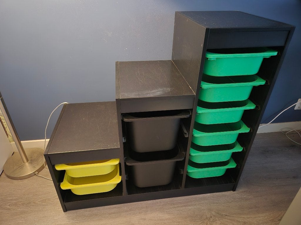 Ikea TROFAST kast zwart, Ophalen, Gebruikt, 50 tot 100 cm, Minder dan 100 cm