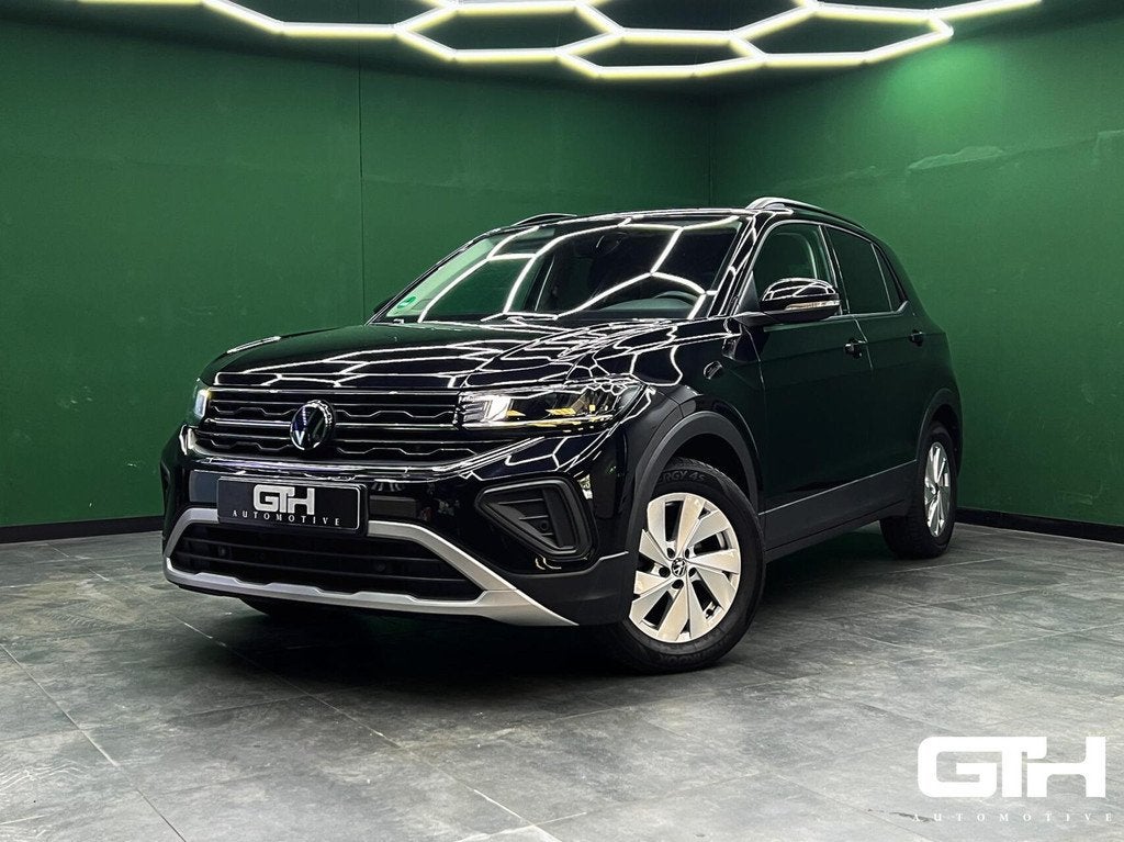 Volkswagen T-Cross 1.0 TSI Life | Carplay | Cruise | Lane, 116 pk, Zwart, Bedrijf, 1196 kg