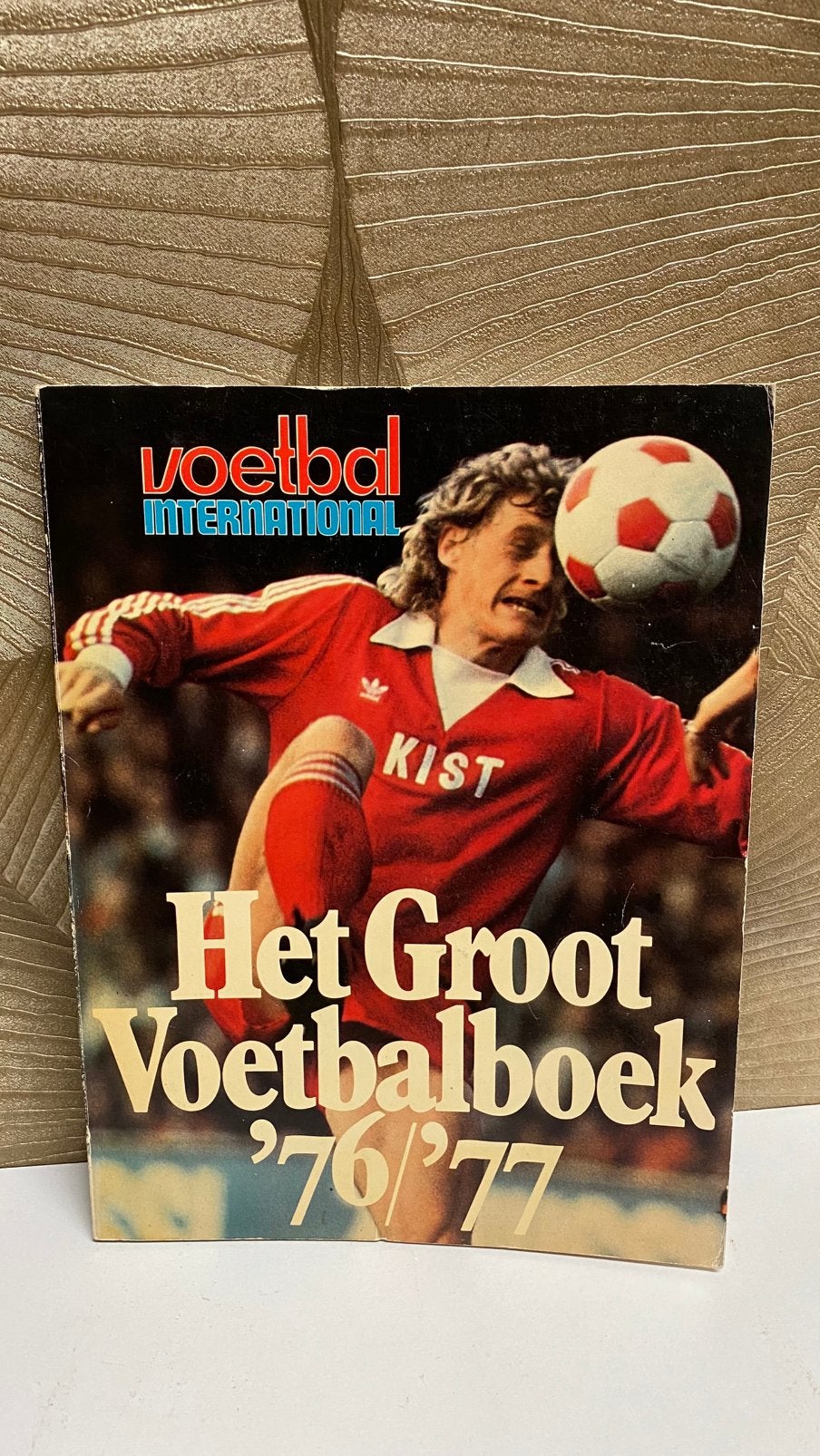 Voetbal International Het Groot Voetbalboek jaartal ‘76/‘77, Ophalen of Verzenden, Gelezen, Balsport