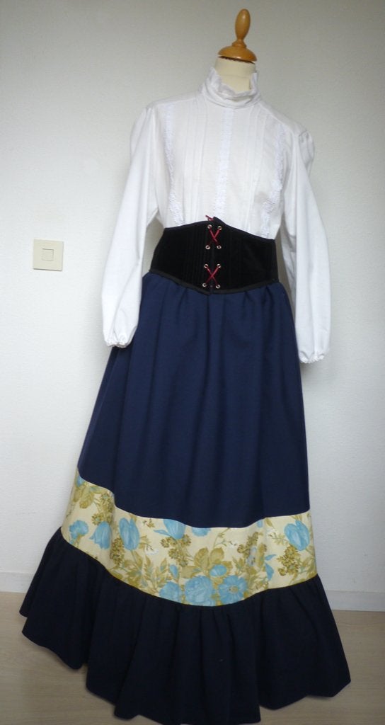 584 HISTORISCHE BLOUSE NAAR PATROON LAURA ASHLEY (NIEUW), Ophalen of Verzenden, Nieuw