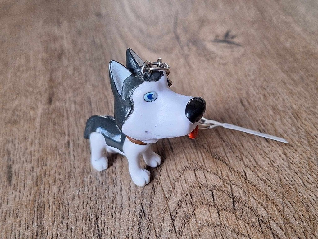 Sleutelhanger : Hond : Husky !!, Info@keycharms.nl, Dier of Natuur, Nieuw, Medemblik