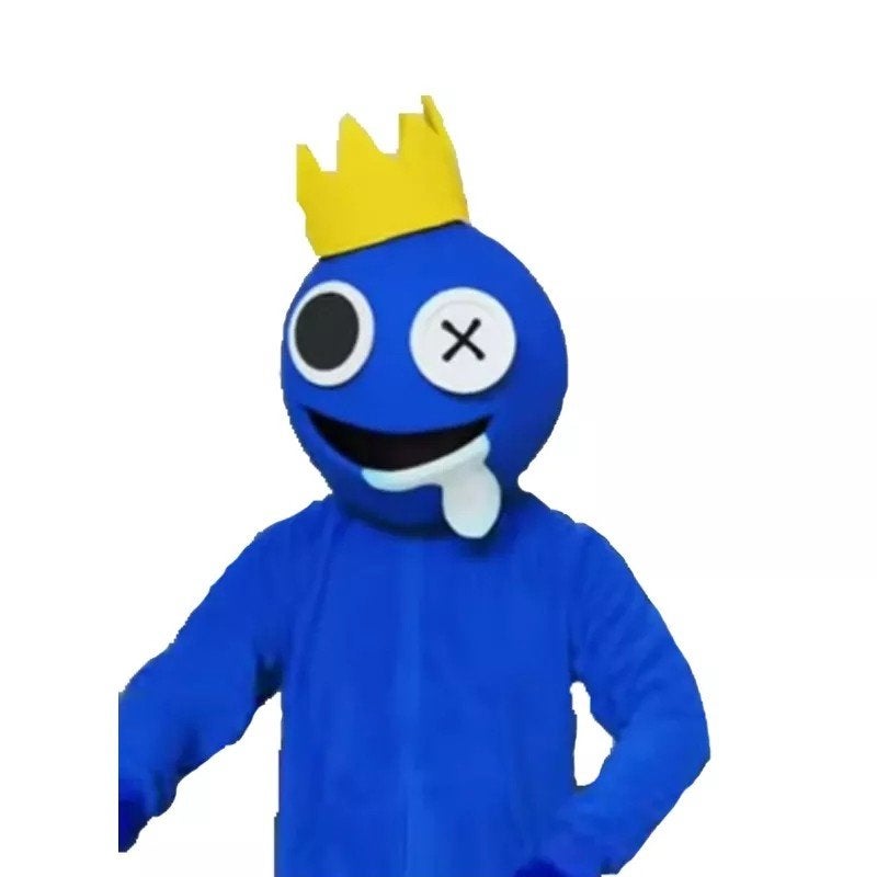 Blue (Rainbow Friends Roblox) mascotte te huur, Ophalen, Zo goed als nieuw, Verjaardag