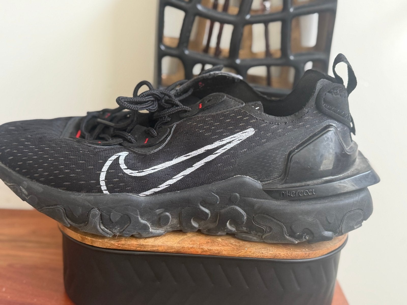 Nike React sneakers maat 41 - Zo goed als nieuw, Ophalen, Zo goed als nieuw, Zwart, Sneakers of Gympen