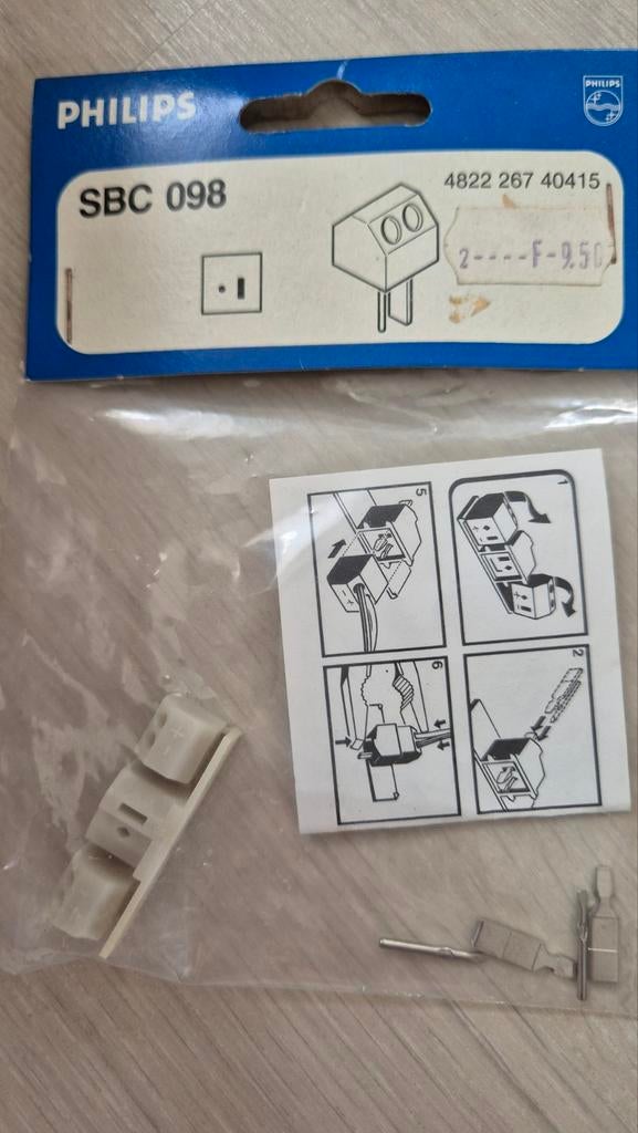 Philips SBC 098 Luidspreker Kabel Aansluiting, Ophalen of Verzenden, Nieuw, Minder dan 2 meter, Luidsprekerkabel