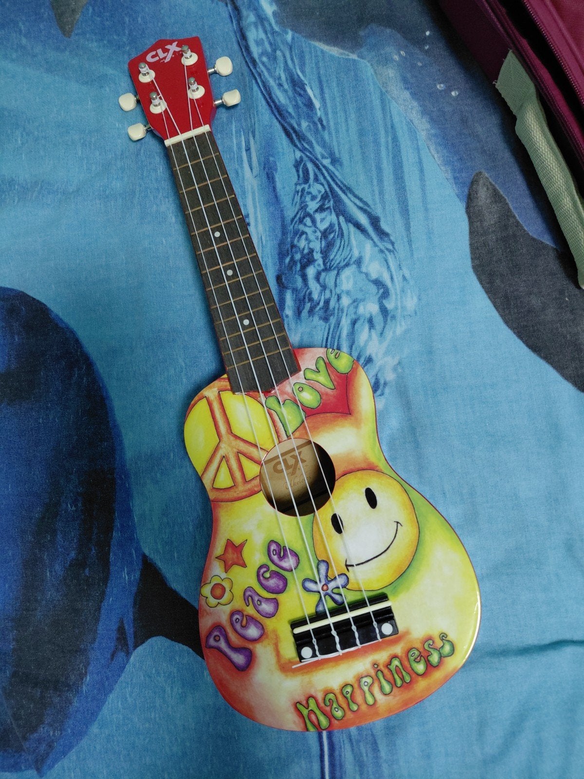 Vrolijke Ukelele met Tas, Muziek en Instrumenten, Snaarinstrumenten | Overige, Ophalen of Verzenden, Nieuw, Ukelele