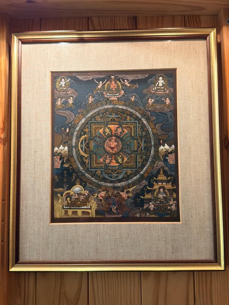 Thangka tibetaans tibet no india houtsnijwerk, Ophalen of Verzenden