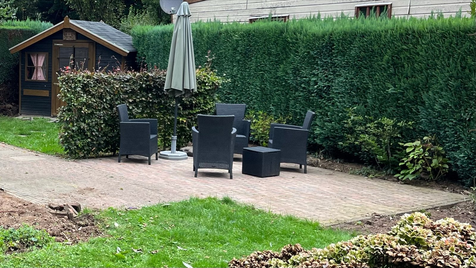 Ca. 25m2 betonklinkers 20x7x5cm brons getrommeld, Ophalen, Gebruikt, Klinkers, 10 m² of meer