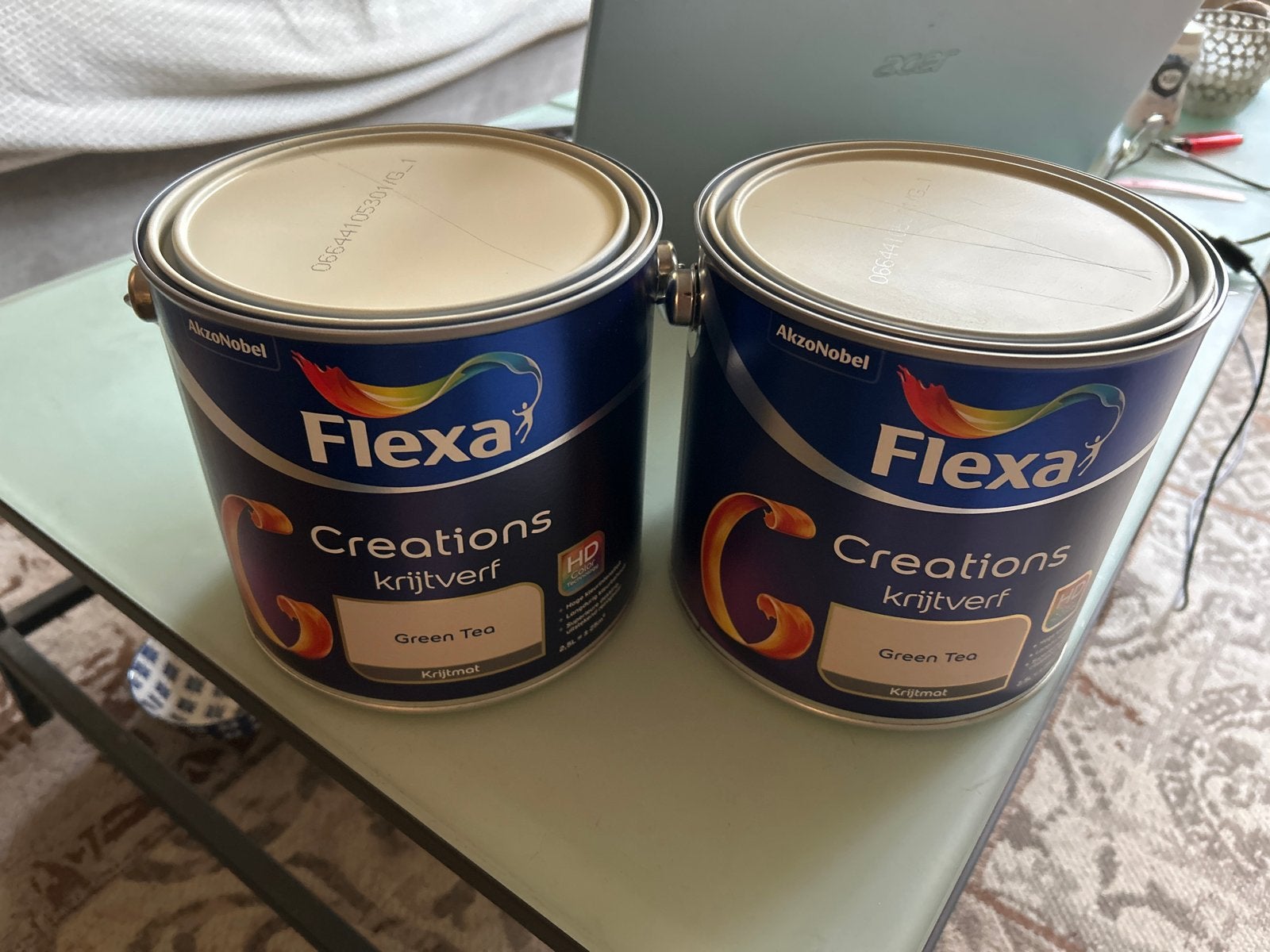 Flexa Creations Krijtverf Green Teak 2.5L - Nieuw, Doe-het-zelf en Verbouw, Verf, Beits en Lak, Nieuw, Ophalen of Verzenden, Verf