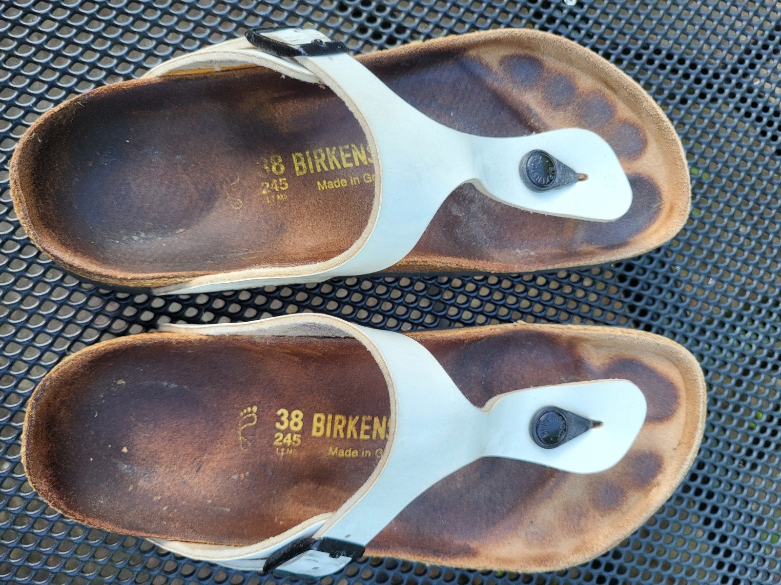 Birkenstock teen slippers maat 38, Kleding | Dames, Schoenen, Slippers, Wit, Ophalen of Verzenden, Gedragen