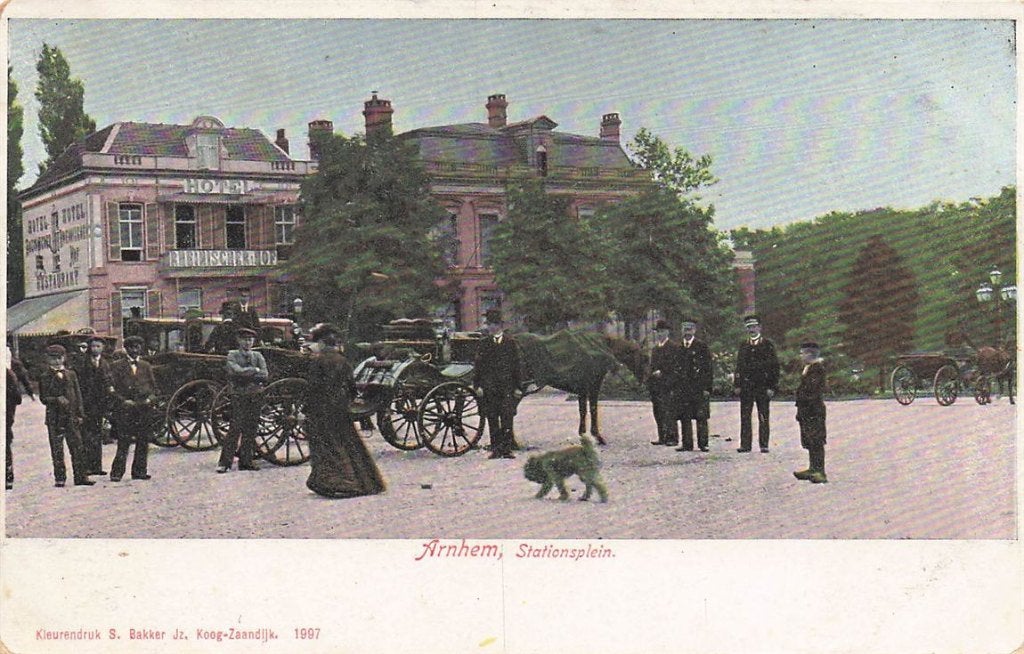 702-150-045 Arnhem Stationsplein, Ophalen of Verzenden, Voor 1920, Gelderland