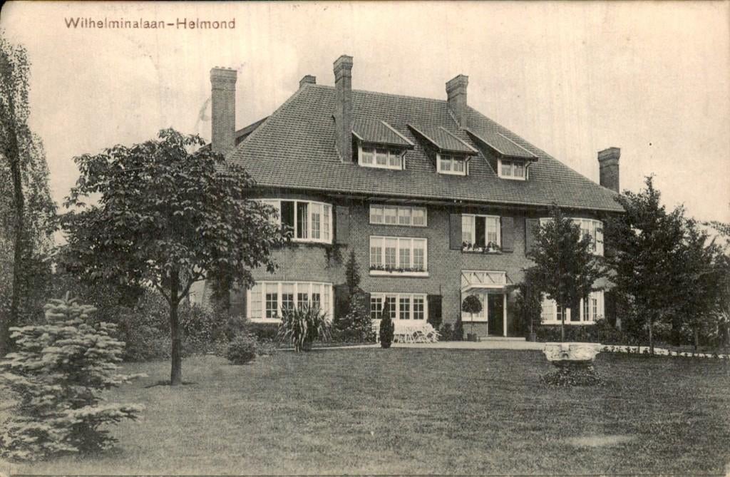 Helmond - Villa - Wilhelminalaan, Verzamelen, Ansichtkaarten | Nederland, Gelopen, Noord-Brabant, Voor 1920, Ophalen of Verzenden