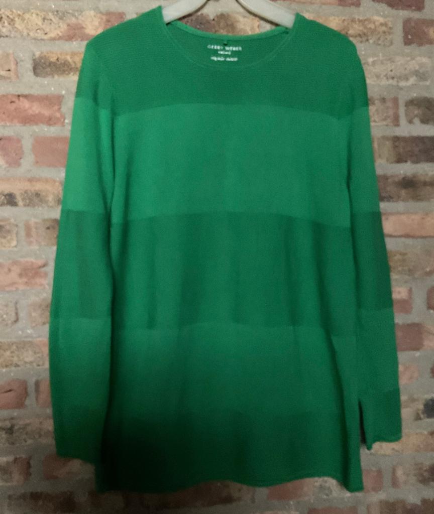 Nieuw! Gerry Weber super mooie groene trui, details mt 44, Kleding | Dames, Truien en Vesten, Ophalen of Verzenden, Nieuw, Maat 42/44 (L)
