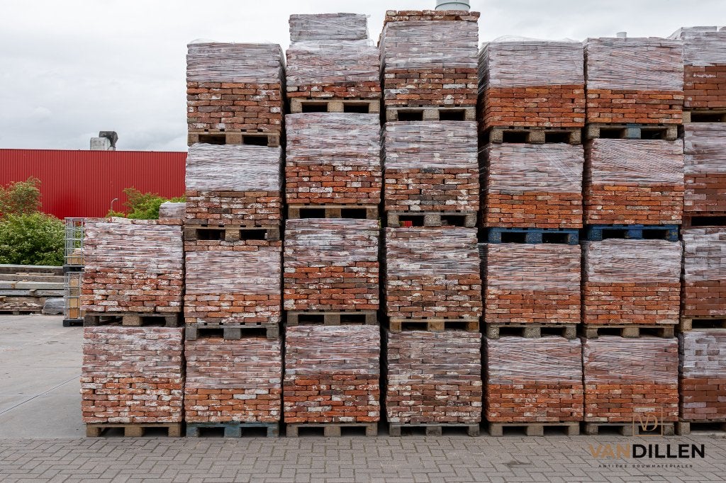 Oude stenen - geeltjes - rode steen - ijssel - VB - HV - WF, Doe-het-zelf en Verbouw, Metselstenen, Ophalen of Verzenden, Bakstenen