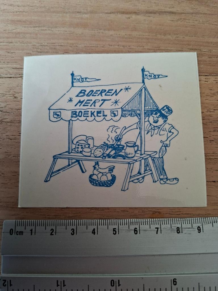 Sticker Boekel, Verzamelen, Stickers, Ophalen of Verzenden, Zo goed als nieuw, Overige typen