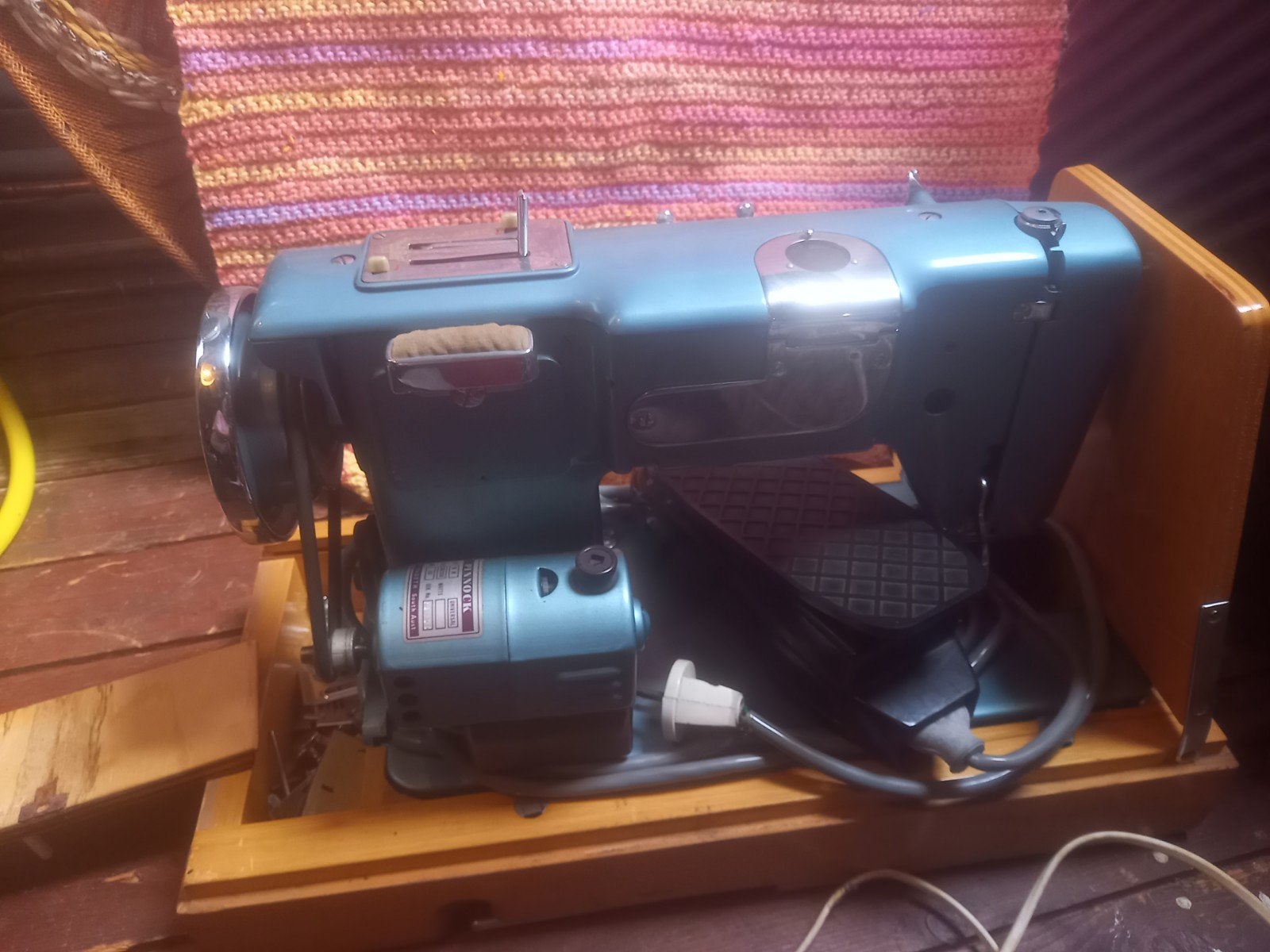 Pinnock naaimachine met koffer - Vintage, Ophalen