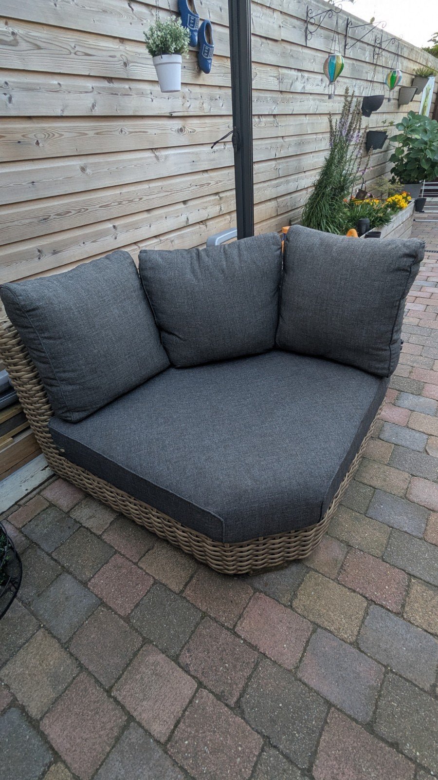Leuke zit hoek met kussens, Tuin en Terras, Ophalen
