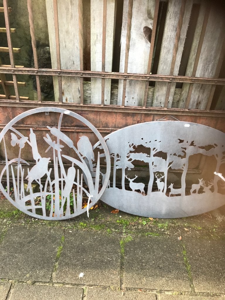 Tuinscherm/trellis m hert ornament Ook: "De Evenaar" Eemnes, Ophalen, Nieuw