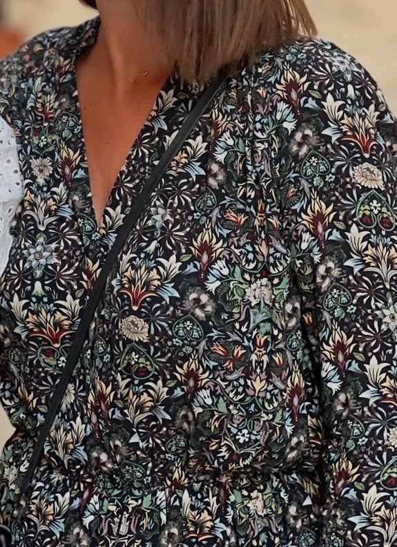 Zadig & Voltaire jurk met bloemen print, Maat 38/40 (M), Meerkleurig, Ophalen of Verzenden, Zo goed als nieuw