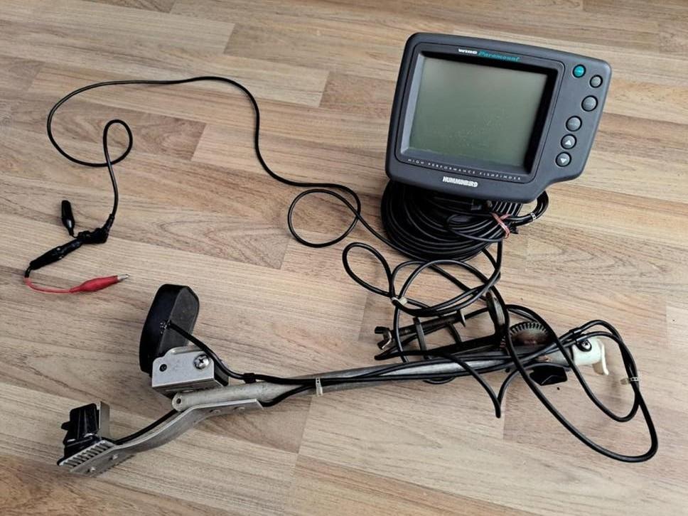 Oude Humminbird Fishfinder met toebehoren, Watersport en Boten, Ophalen of Verzenden, Gebruikt, Overige typen