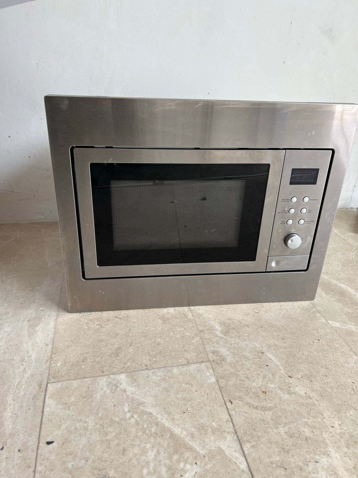 Inbouw Combimagnetron RVS, Exquisit EMW2546HINOX, Ophalen, Combimagnetron, Gebruikt, Inbouw