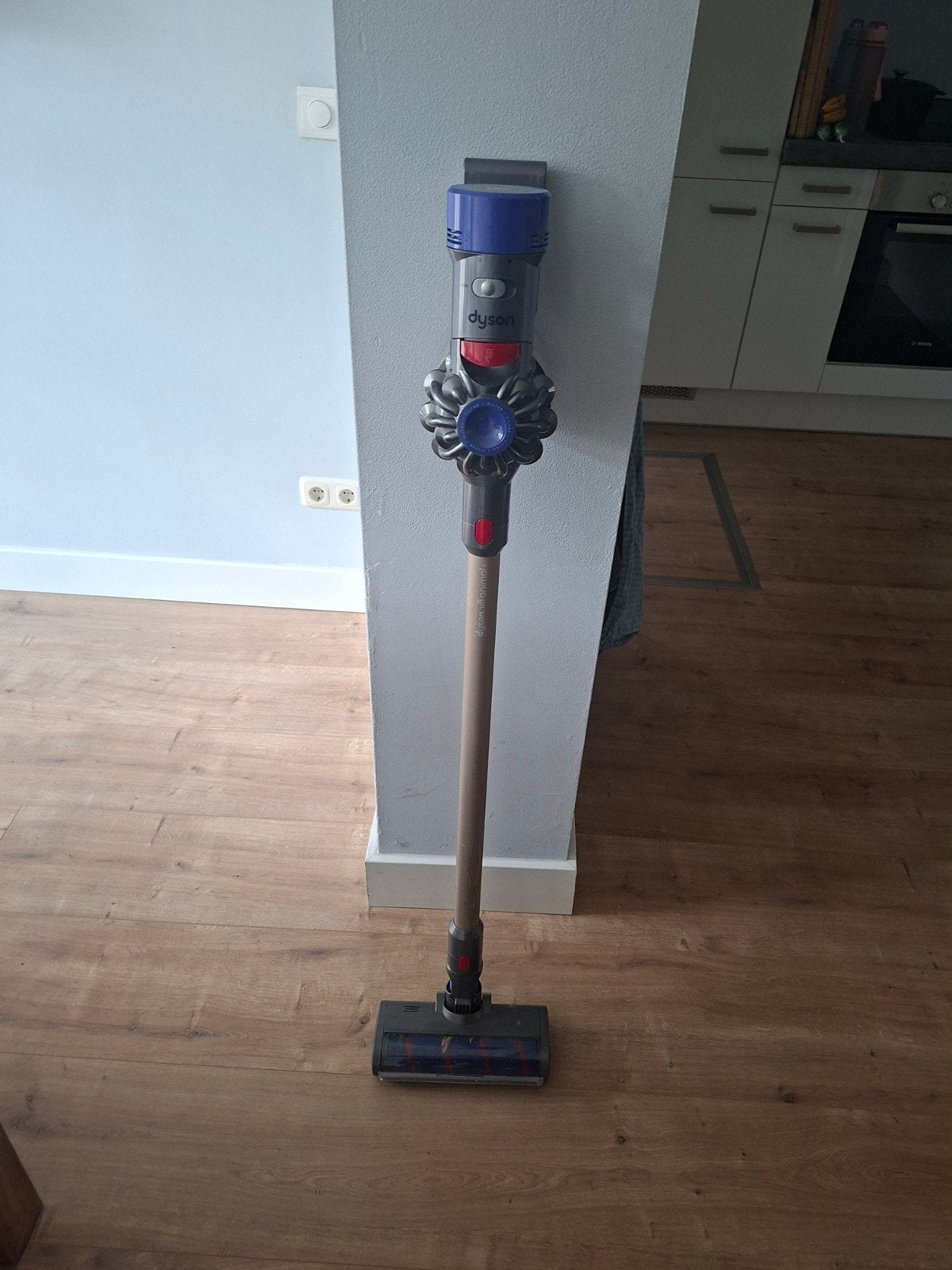 Dyson V8 Steelstofzuiger met accessoires en wandhouder, Witgoed en Apparatuur, Ophalen, Draadloos, Zo goed als nieuw, Dyson