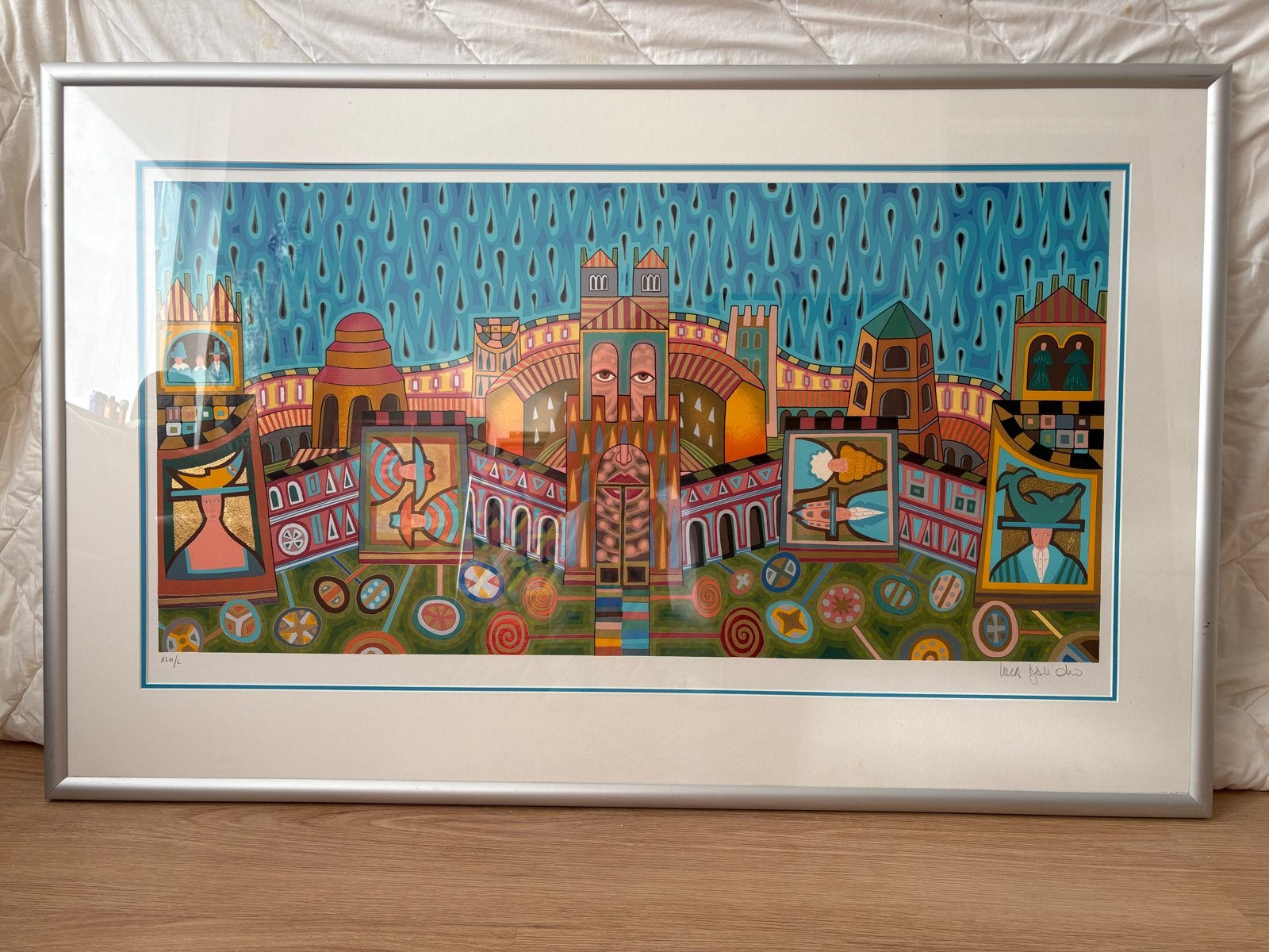 Luca Dall Olio Zelden aangeboden:  125x75cm - Luca Salcido, Gesigneerd, Ophalen of Verzenden, Overige onderwerpen, Lithografie