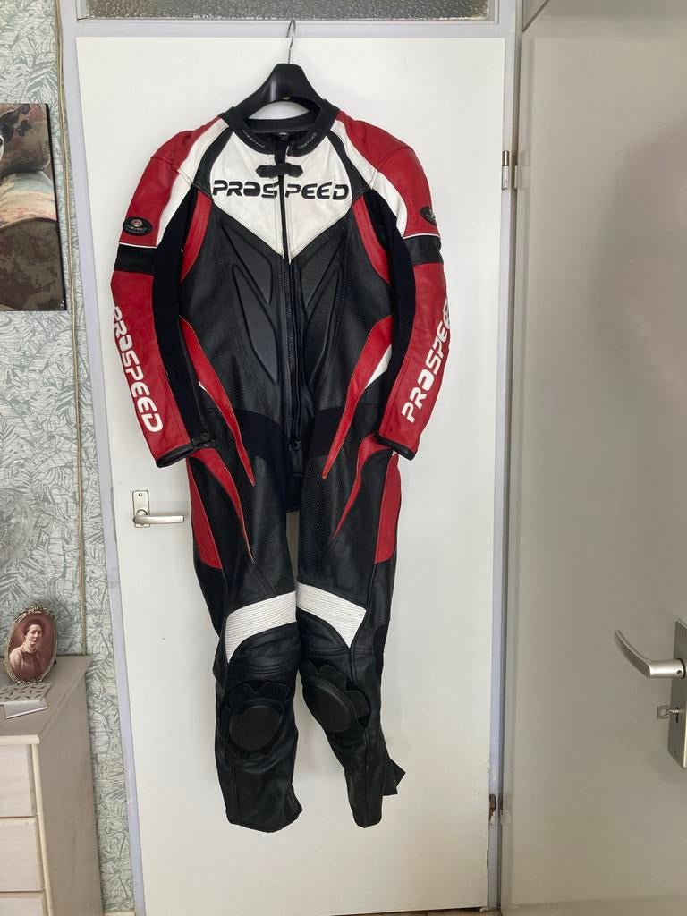 Z.G.A.N motoroverall Prospeed rood/zwart, Ophalen, Tweedehands, Heren, Overall